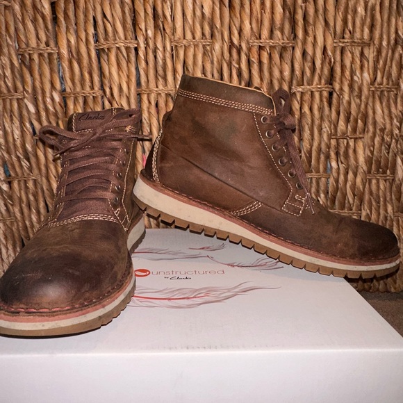 Clarks Other - VARBY TOP TAN LEATHER CUIR BRUN BOOTS